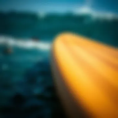 Materials of Surf Foil Boards Close-up of surf foil board materials