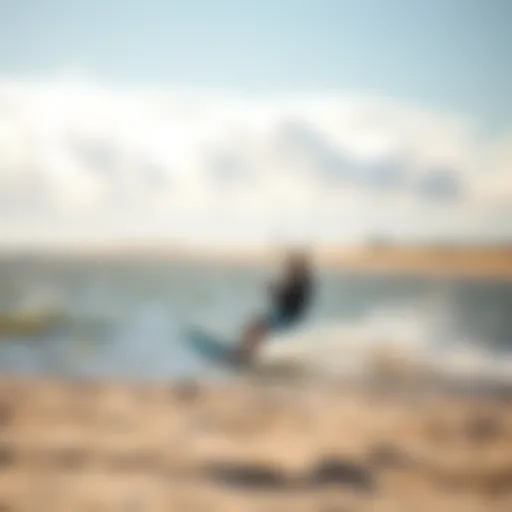 A vibrant kiteboarding scene on the stunning beaches of Texel
