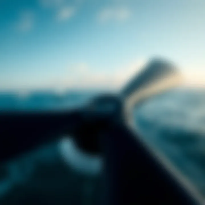 Innovative Blade Design of Efoil Propeller Close-up view of an innovative efoil propeller showcasing unique blade design