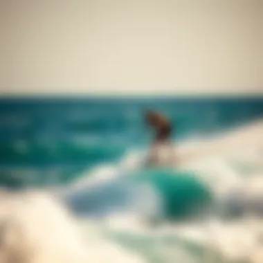 Hydro wakeboarder performing a jump over the waves