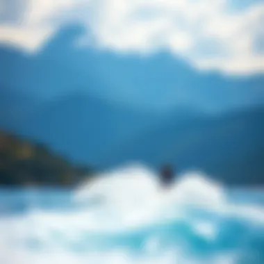 A breathtaking hydro wakeboarding location with scenic views