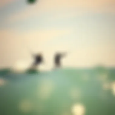 An illustration contrasting different kiteboarding styles and their impact on board performance