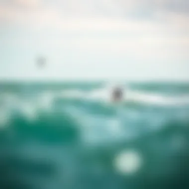 Illustration of slingshot wake physics in kiteboarding