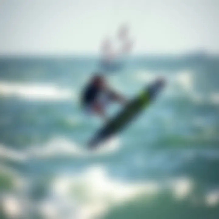 Rider optimizing slingshot wake technique