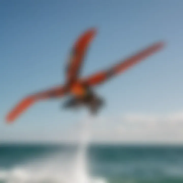 Slingwing showcasing its advantages during a kiteboarding session