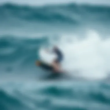 Dynamic Performance of Wing Surf Foil Board Wing surf foil board in action