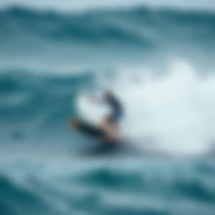 Dynamic Performance of Wing Surf Foil Board Wing surf foil board in action