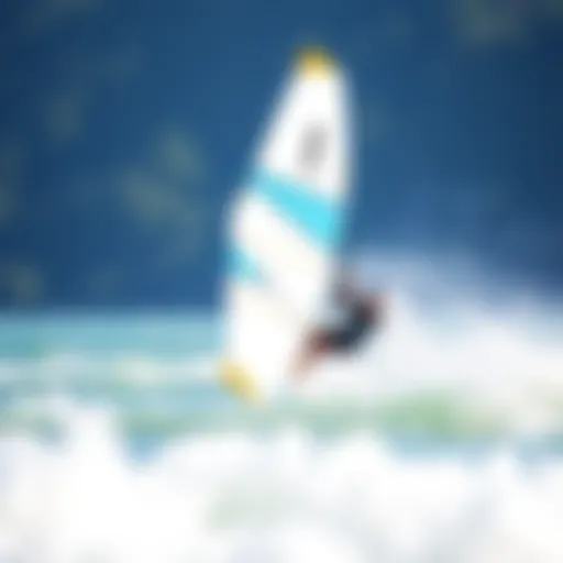 A sleek flight board efoil gliding over water