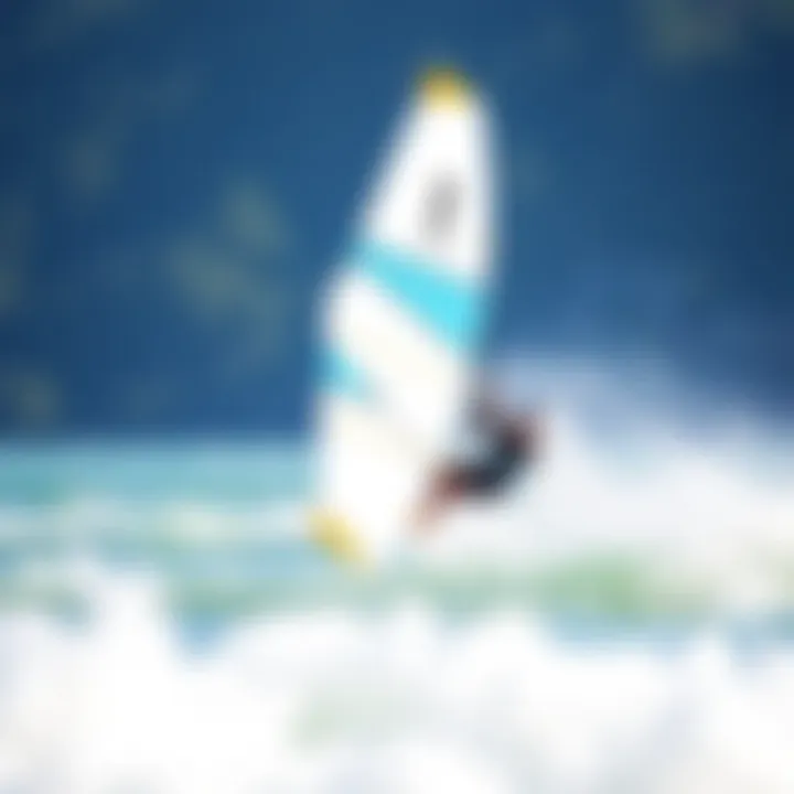 Flight Board Efoil in Action A sleek flight board efoil gliding over water