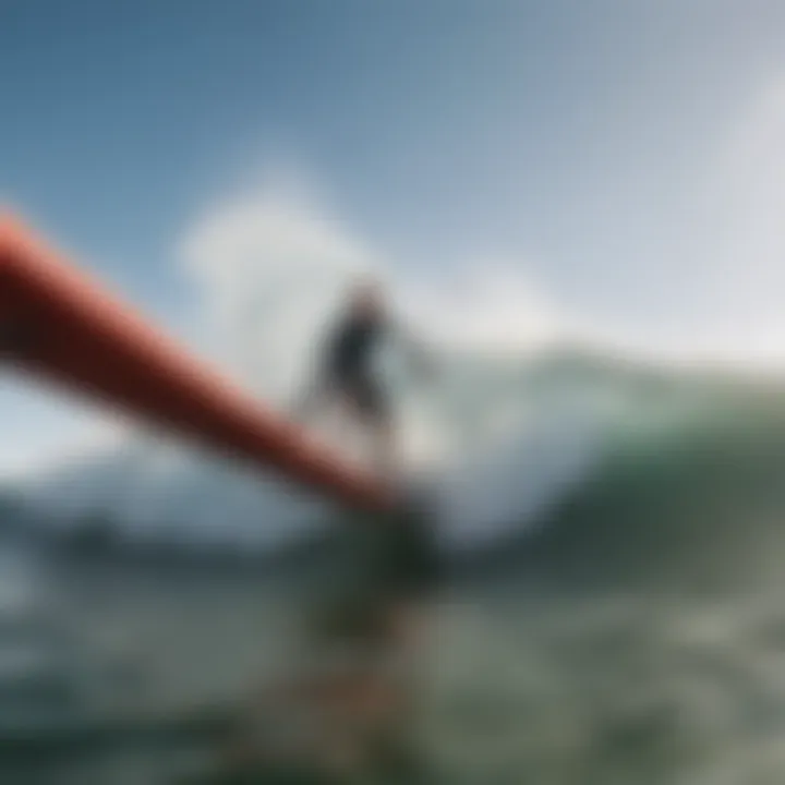 Kiteboarder demonstrating the effectiveness of surf straps in action on the water