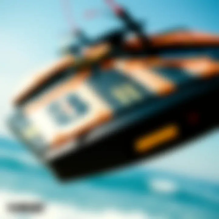 Detailed view of Slingshot B2 kite showcasing its innovative design