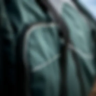 Durability and Quality in Kite Bag Construction Close-up of a durable kite bag emphasizing stitching and material quality