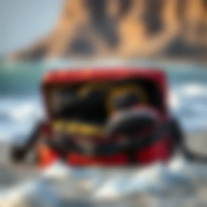 Storage Capacity and Organization in Kite Bags Kite bag with ample storage space, open to show compartments