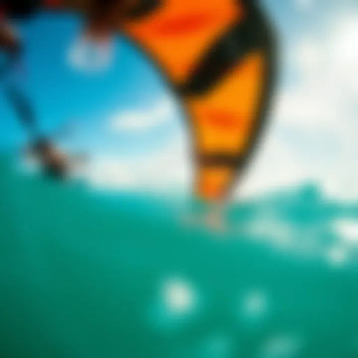 Detailed view of slingwing features