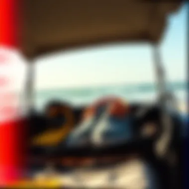 Demonstration of optimal storage techniques for kiteboarding gear