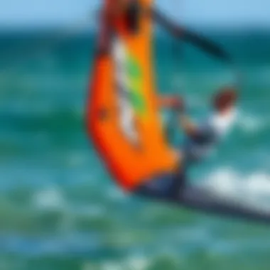 Close-up of Naish foil kite design elements