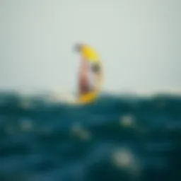 Naish foil kite in action over water