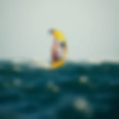 Naish foil kite in action over water