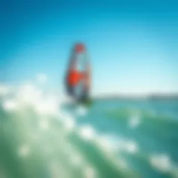 Naish foil kite soaring above the water