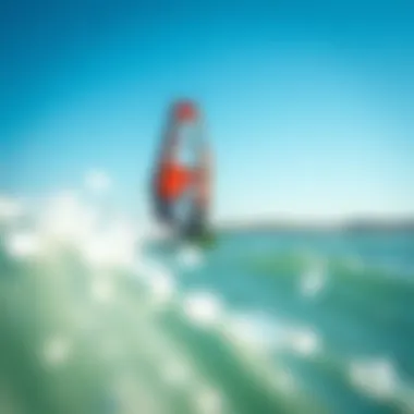 Naish foil kite soaring above the water