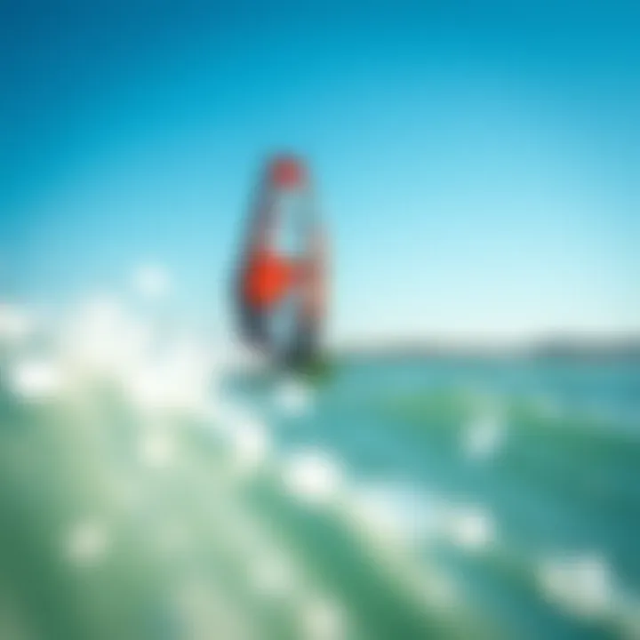 Naish foil kite soaring above the water