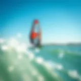 Naish Foil Kite in Action Naish foil kite soaring above the water