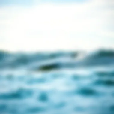 Hydrofoil Surfboard in Action A sleek non-electric hydrofoil surfboard gliding above the water surface