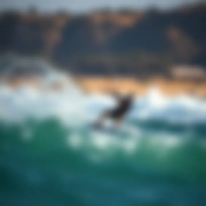 Dynamic Kiteboarding Performance Dynamic kiteboarding session showcasing neoprene blocks in action