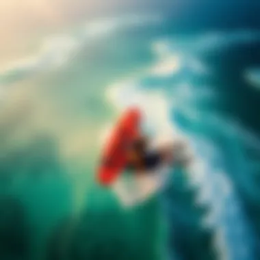 Aerial view of Barbados showcasing prime kiteboarding locations