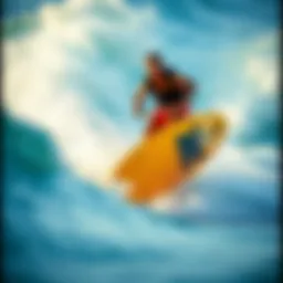 Dynamic view of the Waydoo board in action on the water