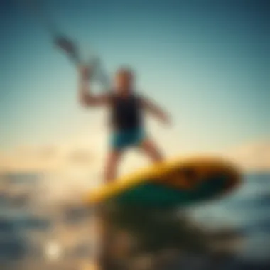 User Experience with the Waydoo Board Happy kiteboarder enjoying the Waydoo board experience