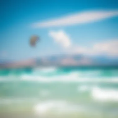 Perfect Kiteboarding Destination Scenic beach landscape ideal for kiteboarding adventures