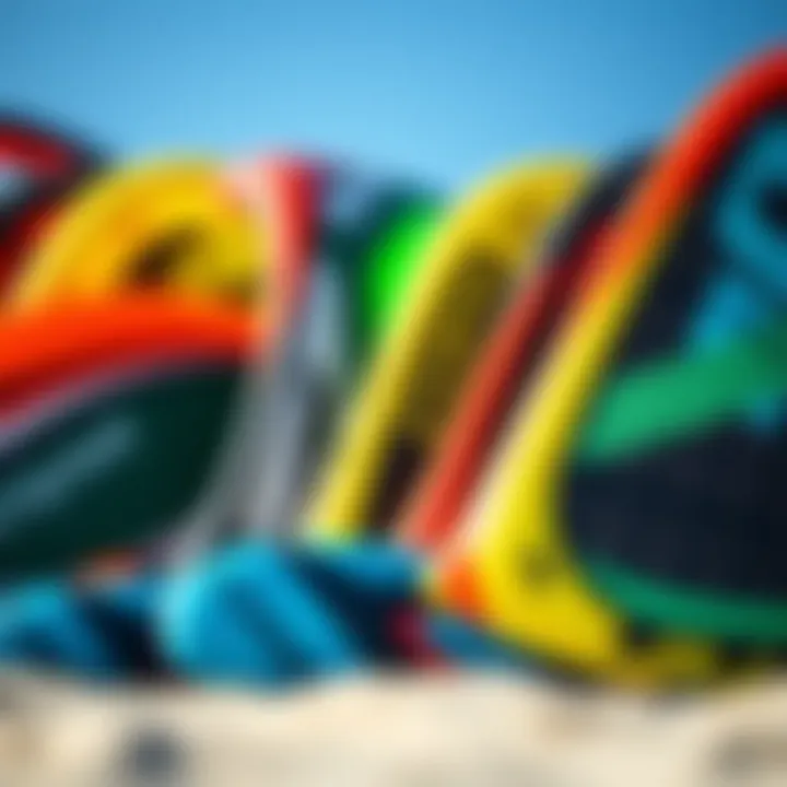 Diverse Models of Core Kites A vibrant collection of various Core kite models arranged neatly