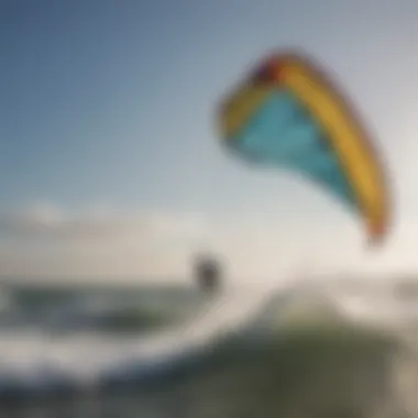 Close-up of a well-maintained kitesurf kite