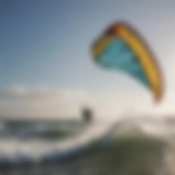 Close-up of a well-maintained kitesurf kite