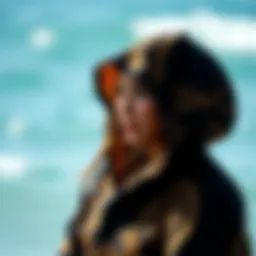 Intricate design of a poncho suited for kiteboarding