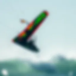 Dynamic aerial view showcasing the Fanatic Sky Wing in action