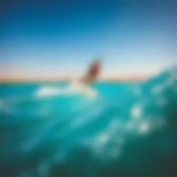 Kiteboarding action on the turquoise waters of Gouna