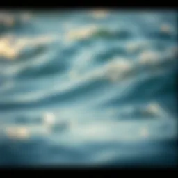 Acoustic waves traveling through water