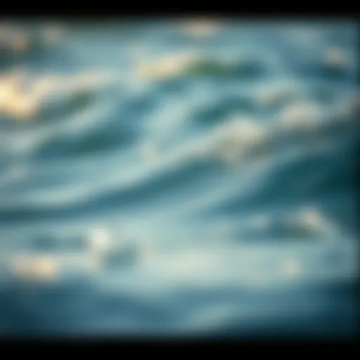 Acoustic waves traveling through water