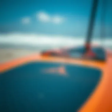 Durable Material Texture of Hydro Force Paddle Boards Close-up view of the material texture used in Hydro Force paddle boards