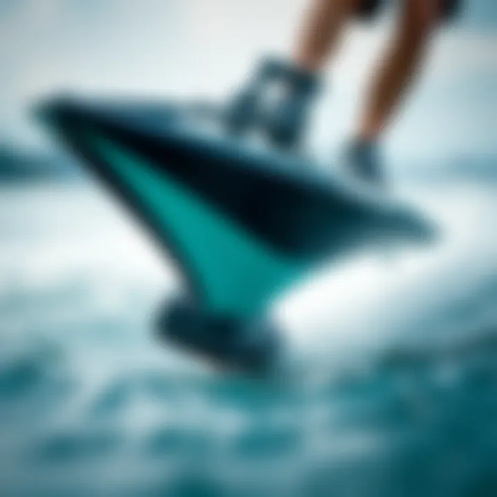 Close-up of a hydrofoil design showcasing its engineering