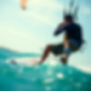Kitesurfing equipment showcasing various brands