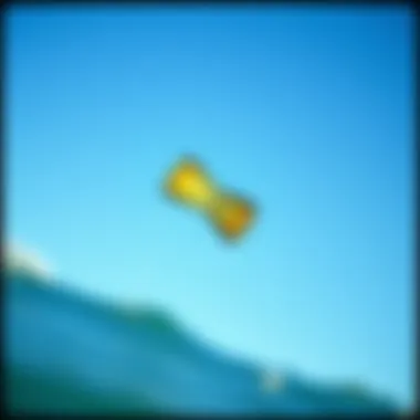 The Joy of Kiteboarding A vibrant kite soaring against a clear blue sky