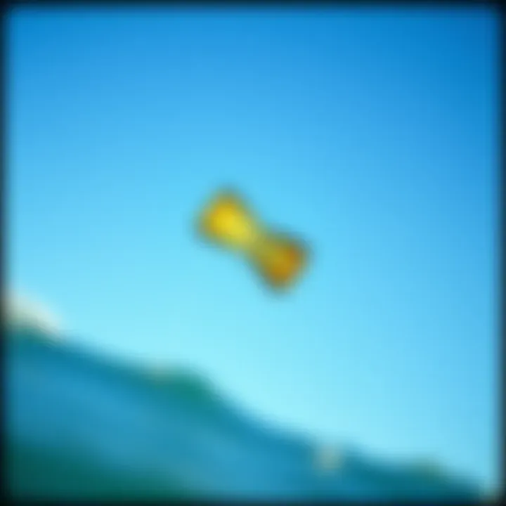 The Joy of Kiteboarding A vibrant kite soaring against a clear blue sky