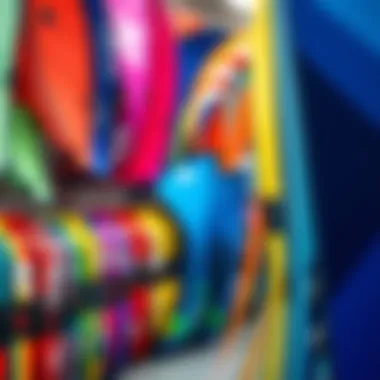 Specialty Shop Kite Selection A vibrant selection of kites displayed in a specialty shop