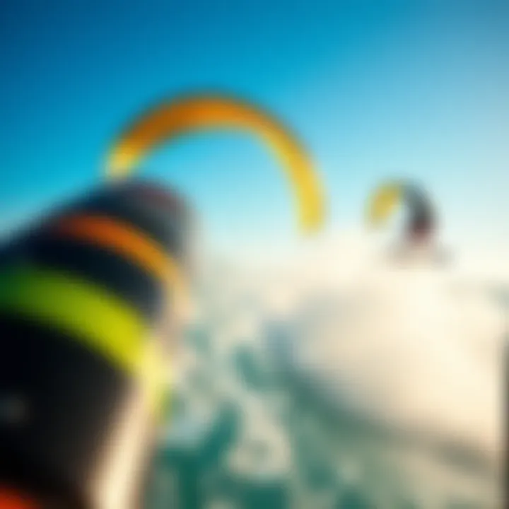 Close-up of high-performance kites