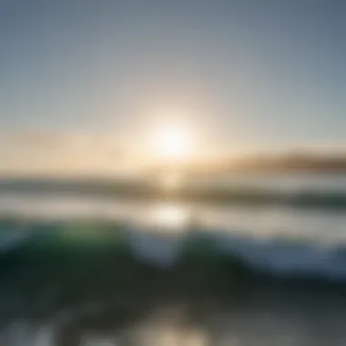 Scenic view of Los Angeles coastline for kite surfing