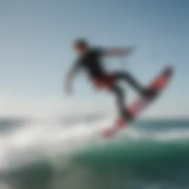 Kiteboarding rider utilizing Cabrinha Fusion Foil