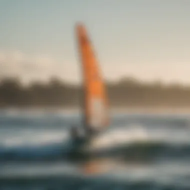 Diverse group of kitefoilers practicing techniques, showcasing the sport's inclusivity and community spirit.